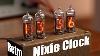 Nixie Tube Clock Wooden Metal Case