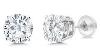 Forever Classic 1.60cttw Dew Created Moissanite Stud Earrings 14k Yellow Gold