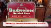 Vintage BUDWEISER Lighted Ad. Sign Metal Housing/chrome frame Bubble late 1960's Vintage Metal Sign